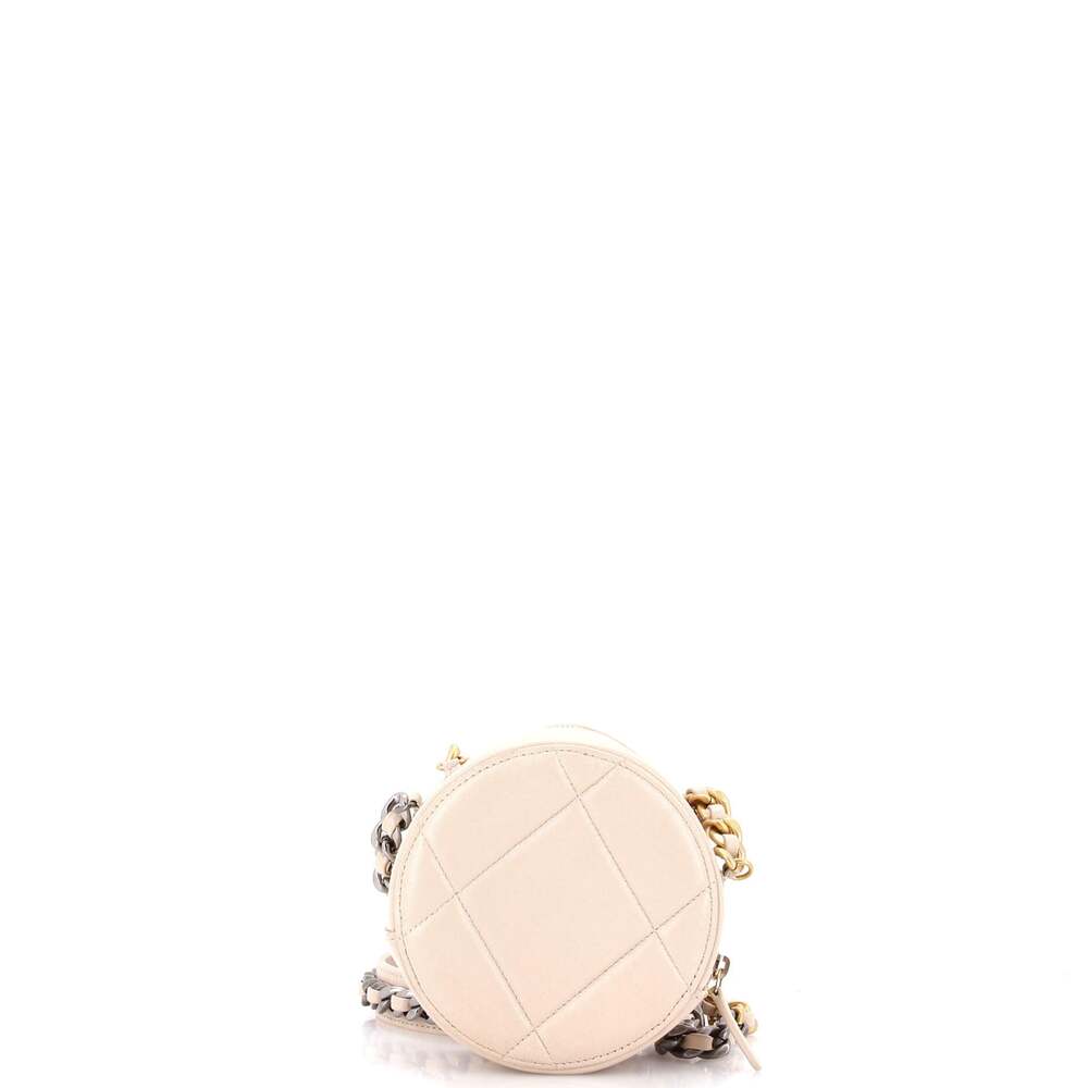 Chanel 19 Round Clutch With Chain #236403C23B - Picture 3 of 7